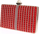 Sac perlé rouge - A1237