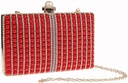 Sac perlé rouge - A1237