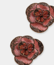 LOC - OLIVIA DAR - Bijoux - Boucles D'oreilles CAMELIA PINK - A1242