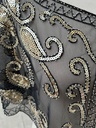 Veste capeline perles noire C03417 (copie)