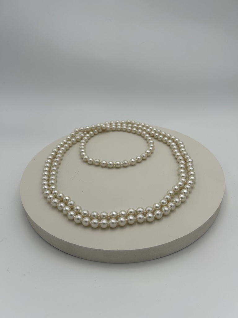 Bijoux - Collier années 20 perles Num 1  - A1266