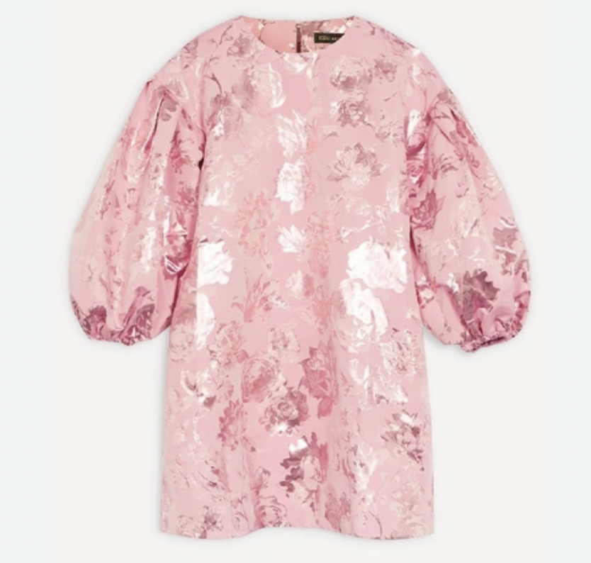STINE GOYA - Robe courte rose fleurs - C03269