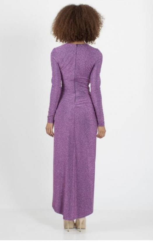Aniye By - Robe longue rose/mauve irisée t40 - C03257
