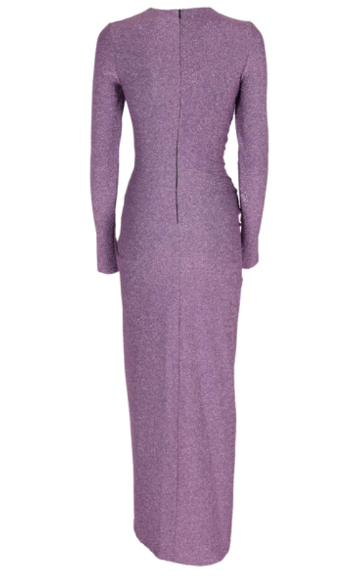 Aniye By - Robe longue rose/mauve irisée t40 - C03257