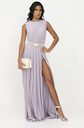 Elisabetta Franchi - Robe longue parme irisée - C03266
