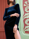 Lady Pipa - Robe longue velours dos nu - C03368