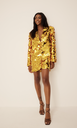 NA-KD - Robe blazer sequins dorés  - C03304