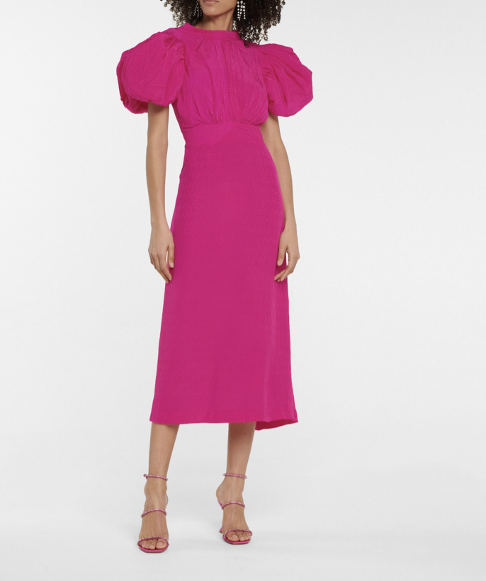 ROTATE - Robe longue rose - C03048