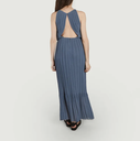 SAMSOE - Robe plissée bleue - C03230