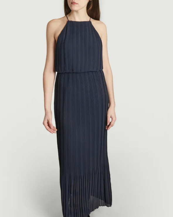 SAMSOE SAMSOE - Robe longue bleue  - C02281