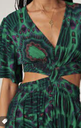 BASH - Robe longue CANDI VERTE - C02836
