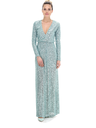Aniye By - Robe longue bleue irisée - C02711