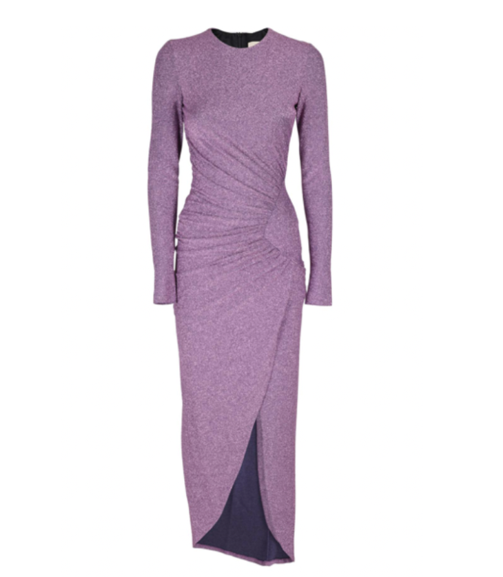 Aniye By - Robe longue rose/mauve irisée t36 - C02933