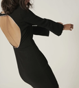 Tara Jarmon - Robe courte noire dos nu - C03372