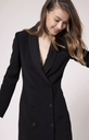 ZAPA - Robe courte smocking noire  - C03006