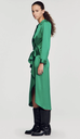 SANDRO - Robe verte satin - C03427