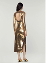 SANDRO - Robe sequins dorés - C03428
