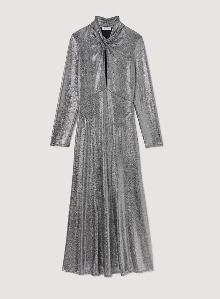 SANDRO - Robe sequins dorés - C03429