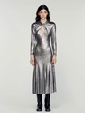 SANDRO - Robe sequins dorés - C03429