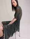 MAJE - Robe verte lurex  - C03437