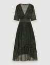 MAJE - Robe verte lurex  - C03437
