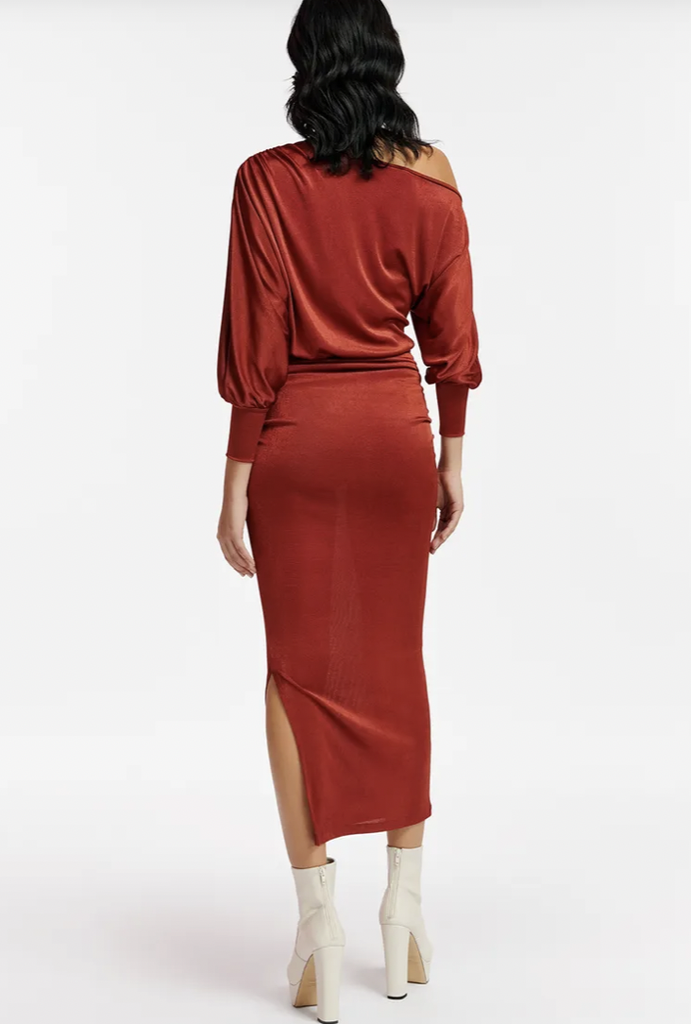 ESSENTIEL - Robe longue Burgundy - C03439