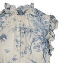RED VALENTINO - Robe longue fleurie bleue et blanche - C03264