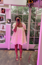 ASOS - Robe courte pétales ivoire - C02940