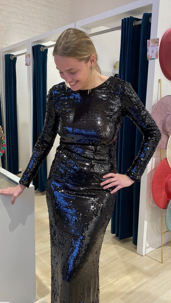 DIANE VON FURSTENBERG - Robe longue noire  - C02517