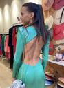 Aniye By - robe longue verte dos nu - CO3311