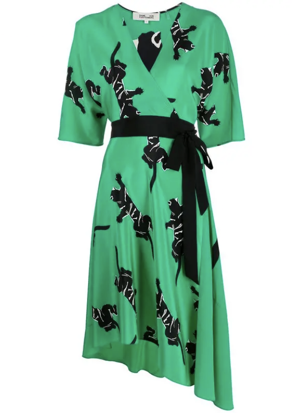 DIANE VON FURSTENBERG - Robe mi-longue imprimée  - C02525