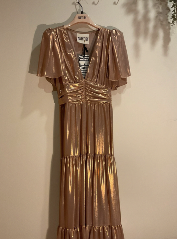 ANIYE BY - Robe longue or rose - C03009