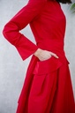 Carolina Herrera - Robe longue rouge et ceinture rouge - C02975