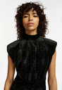 ESSENTIEL - Robe noire velours irisée - C03440