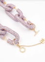 ESSENTIEL - Collier strass roses - A1292