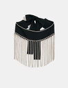 LOC  - ESSENTIEL - Collier noir et strass - A1294