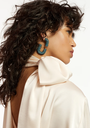 LOC  - ESSENTIEL - Boucles d'oreilles strass turquoises - A1295