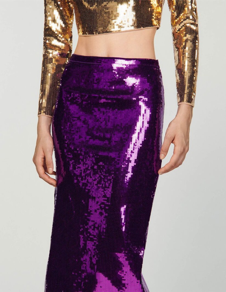 SANDRO - Ensemble top et jupe sequins - C03448