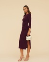 Lady Pipa - Robe irisée prune  - C03454