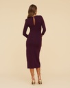 Lady Pipa - Robe irisée prune  - C03454