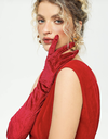 Gants longs rouges - A1298