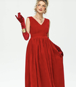Gants longs rouges - A1298