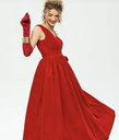 Gants longs rouges - A1298