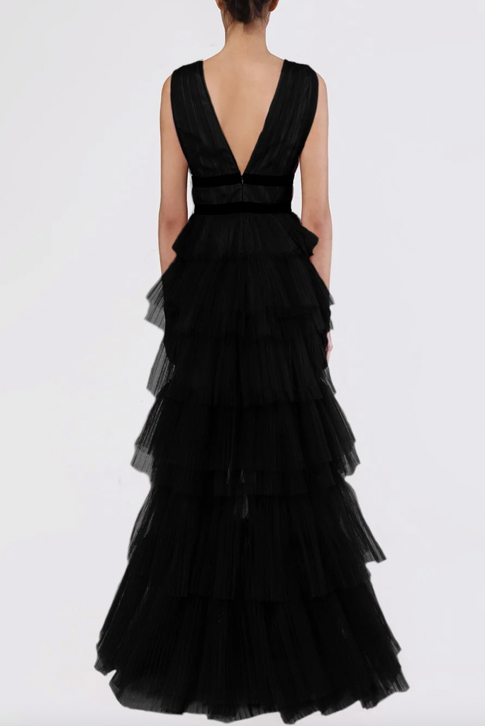 Robe longue tulle - C03463
