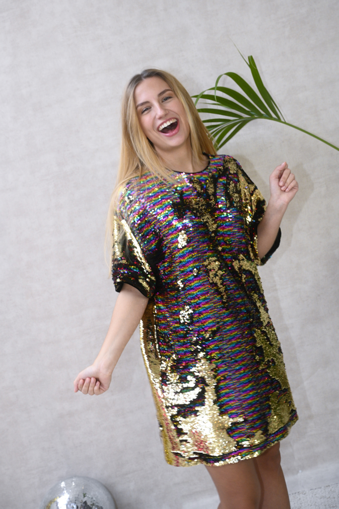 MODETROTTER - Robe courte multicolore OSCAR - C02479
