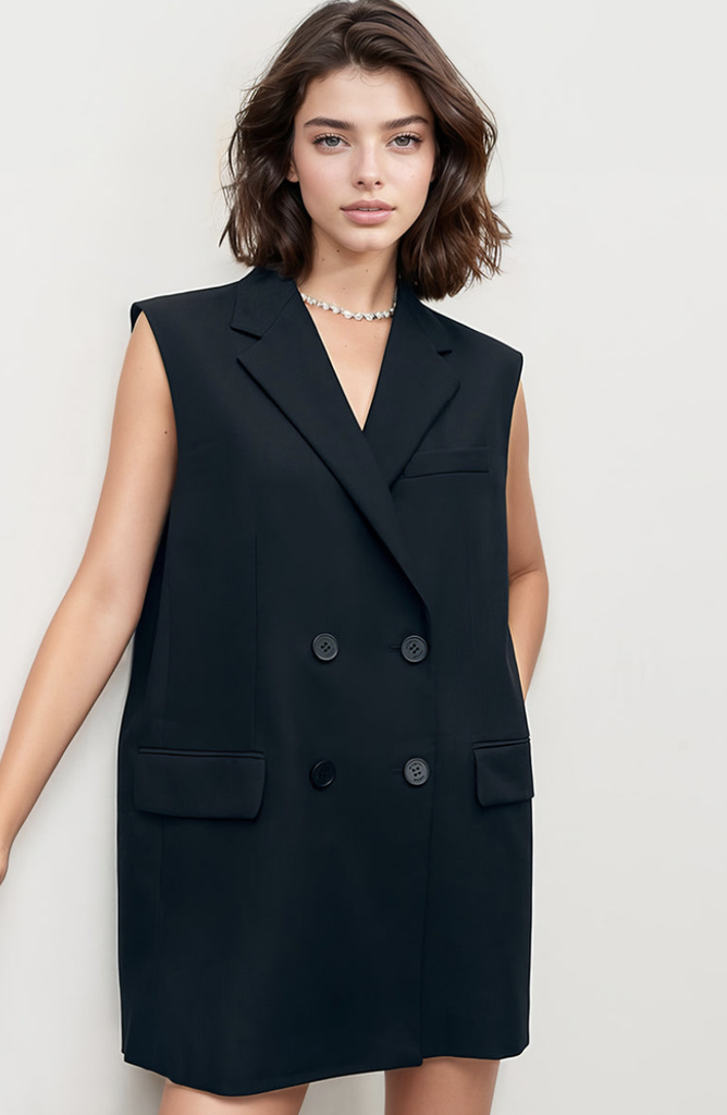VELLARE - Robe blazer noire - C03466