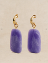 LOC - Sezane - Boucles d'oreilles Joao mauves - A1305