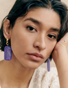 LOC - Sezane - Boucles d'oreilles Joao mauves - A1305