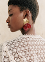 LOC - Sezane - Boucles d'oreilles Georgia pourpres - A1307