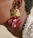 LOC - Sezane - Boucles d'oreilles Georgia pourpres - A1307